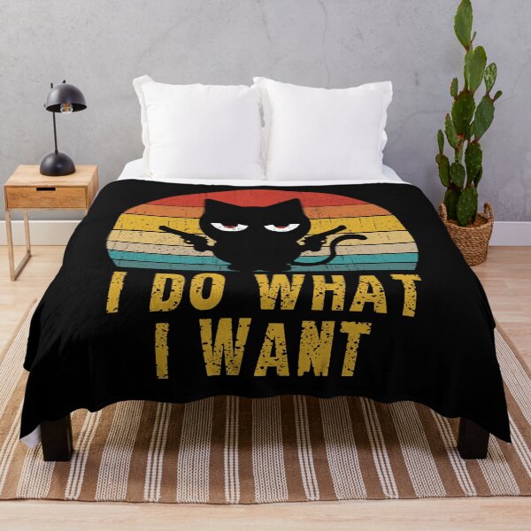 Item preview, Retro I Do What I Want Cat Funny Cat Lover designed and sold by Countrysmart.