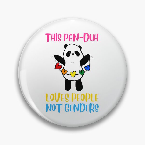 Item preview, Pansexual Panda This Pan-duh Loves People Not Genders designed and sold by prideXrainbow.