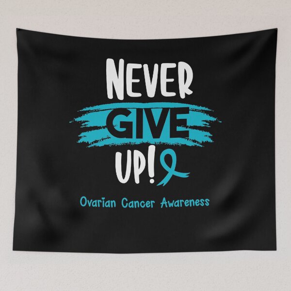 Item preview, Ovarian Cancer Warrior - Ovarian Cancer Awareness - Never Give Up! designed and sold by Robbsyn.