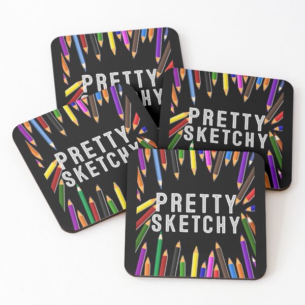 Item preview, Pretty Sketchy Fun Art Lover Colored Pencils Artists designed and sold by MoMasry.