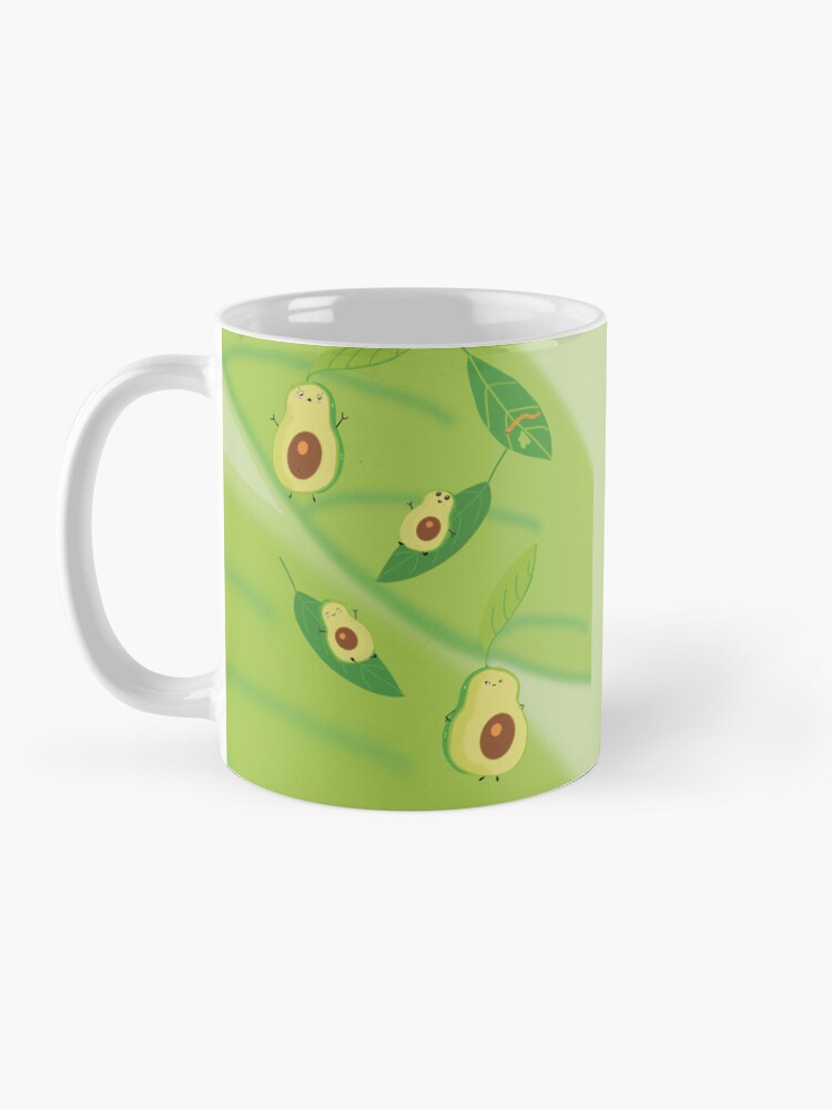 Imagen 3 de 6, Taza de café con la obra Familia de Aguacates, diseñada y vendida por LilyHofmann.