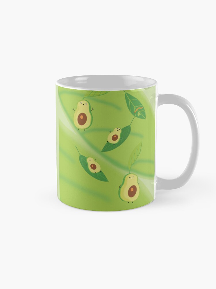 Imagen 5 de 6, Taza de café con la obra Familia de Aguacates, diseñada y vendida por LilyHofmann.