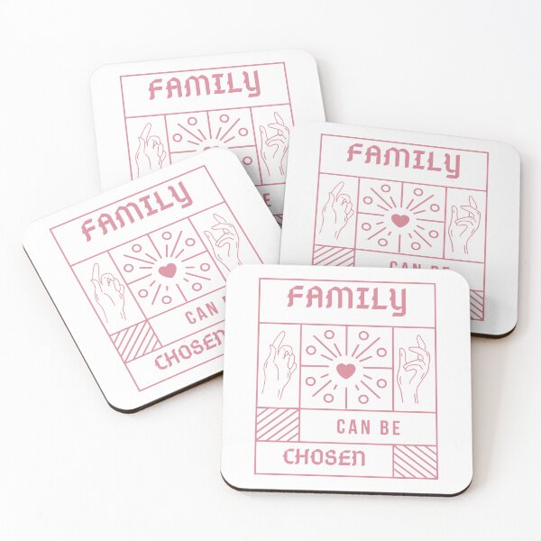 Item preview, Family Can Be Chosen Rose Pink Decal designed and sold by Pink Ribbon.