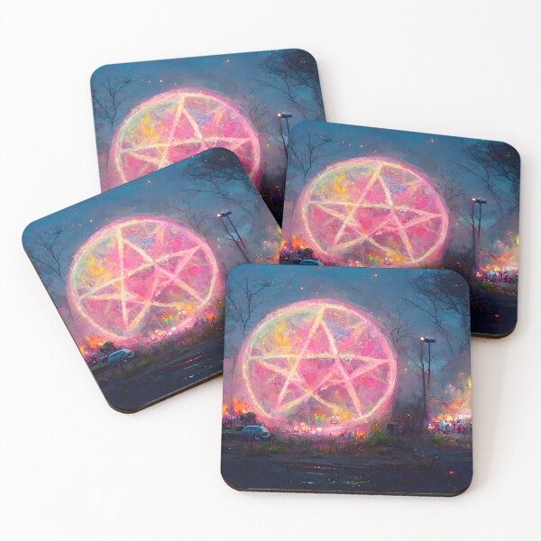 Item preview, Pink Pentagram designed and sold by occultfx.