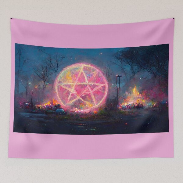 Item preview, Pink Pentagram designed and sold by occultfx.