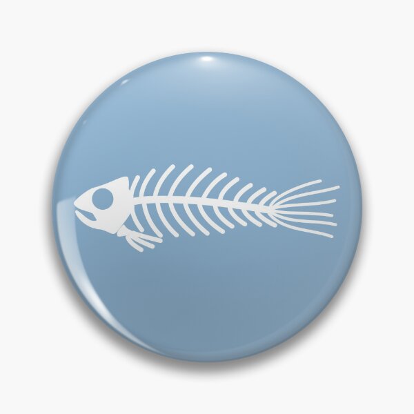 Item preview, Fish skeleton bones simple pattern designed and sold by Opalaeo.