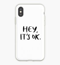 'Hey, it's okay' Lettering iPhone Case