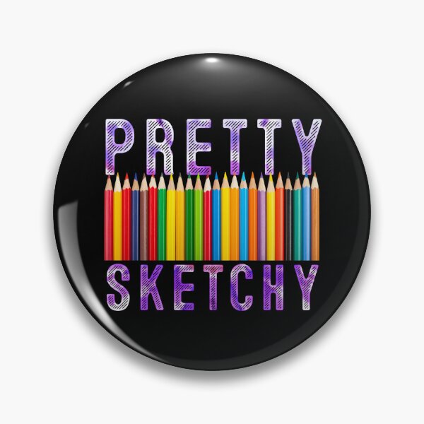 Item preview, Pretty Sketchy Fun Art Lover Colored Pencils Artists designed and sold by MoMasry.