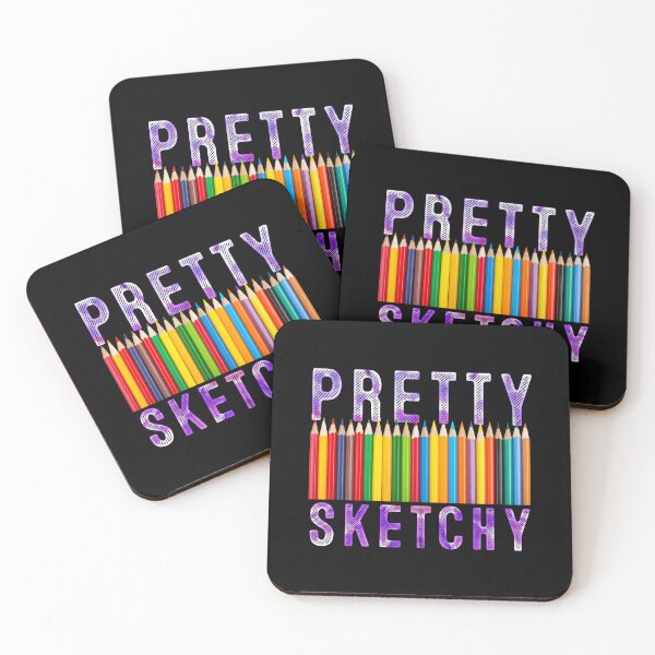Item preview, Pretty Sketchy Fun Art Lover Colored Pencils Artists designed and sold by MoMasry.