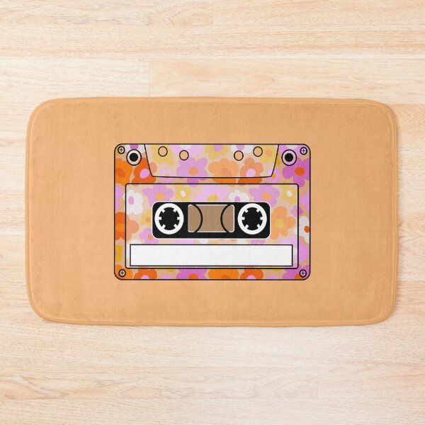 Item preview, Blank Customizable Retro 70s Flowers Cassette Tape designed and sold by everything4eva.