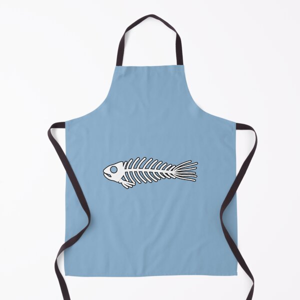 Item preview, Fish skeleton bones simple outlined pattern designed and sold by Opalaeo.