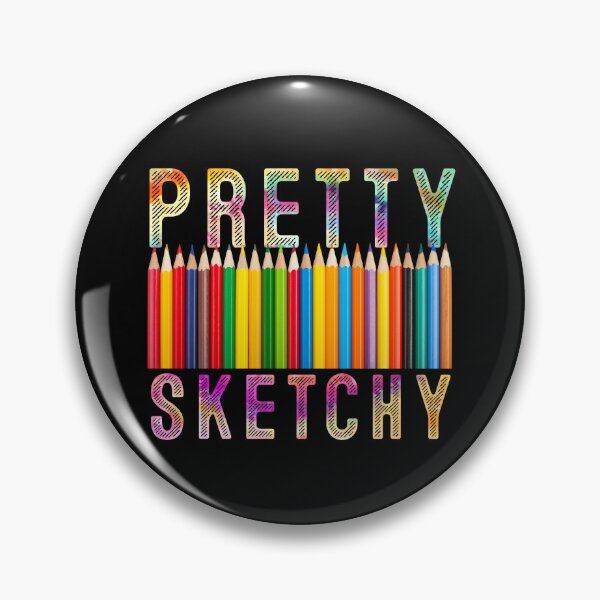 Item preview, Pretty Sketchy Fun Art Lover Colored Pencils Artists designed and sold by MoMasry.