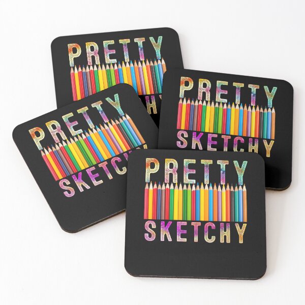 Item preview, Pretty Sketchy Fun Art Lover Colored Pencils Artists designed and sold by MoMasry.