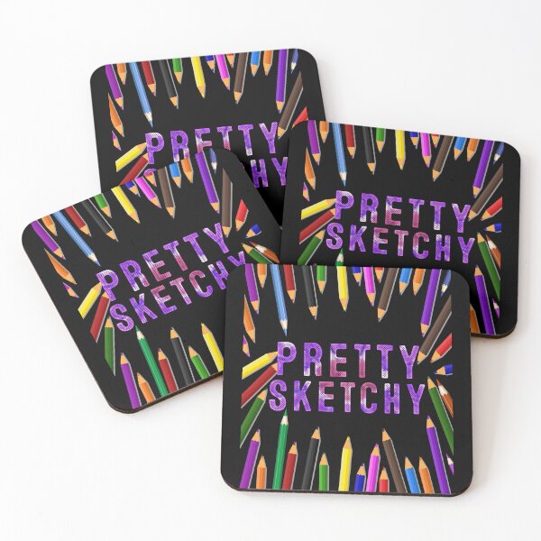Item preview, Pretty Sketchy Fun Art Lover Colored Pencils Artists designed and sold by MoMasry.