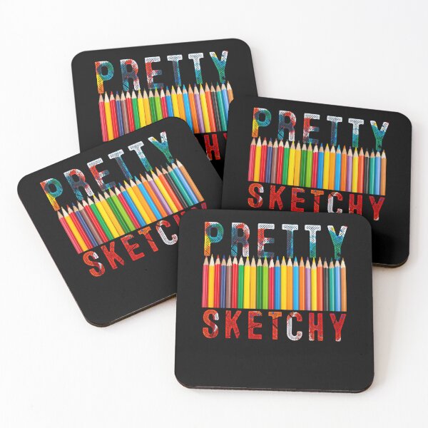 Item preview, Pretty Sketchy Fun Art Lover Colored Pencils Artists designed and sold by MoMasry.