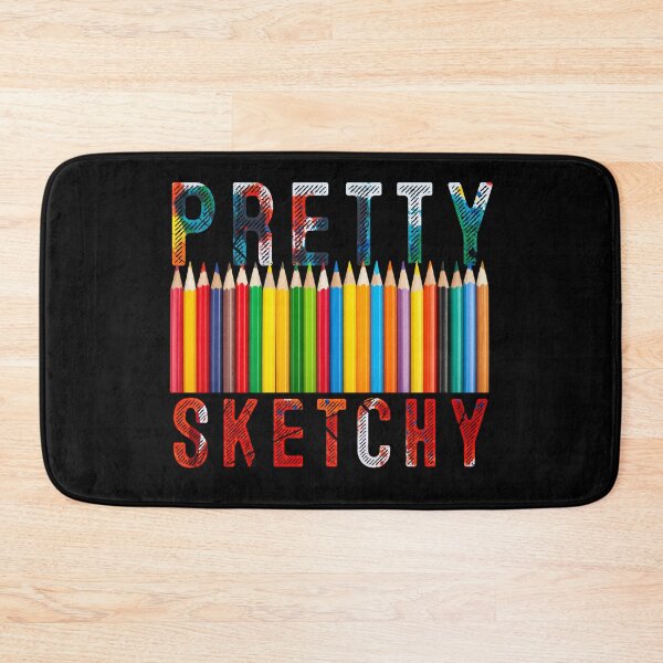Item preview, Pretty Sketchy Fun Art Lover Colored Pencils Artists designed and sold by MoMasry.
