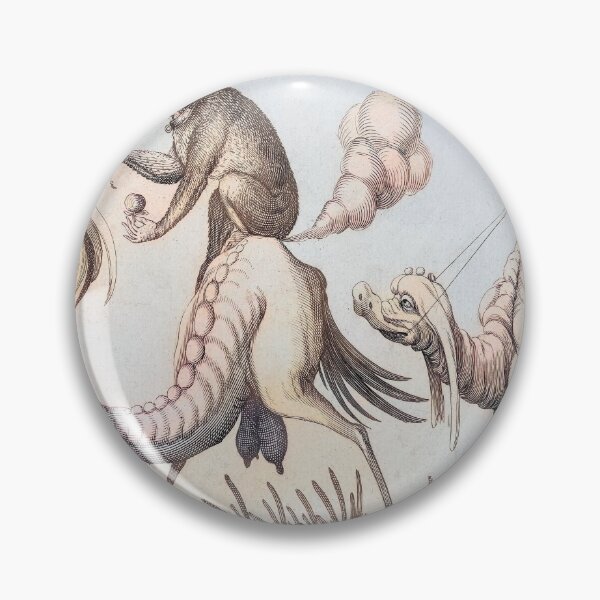Item preview, 2 Strange Birds Birds ridden by Monkeys Tinted Arten van Bolten Strange Unique designed and sold by darcijj.