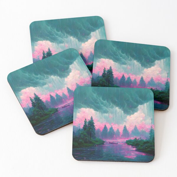 Item preview, Vaporwave Rainstorm 1 designed and sold by MdMathias.