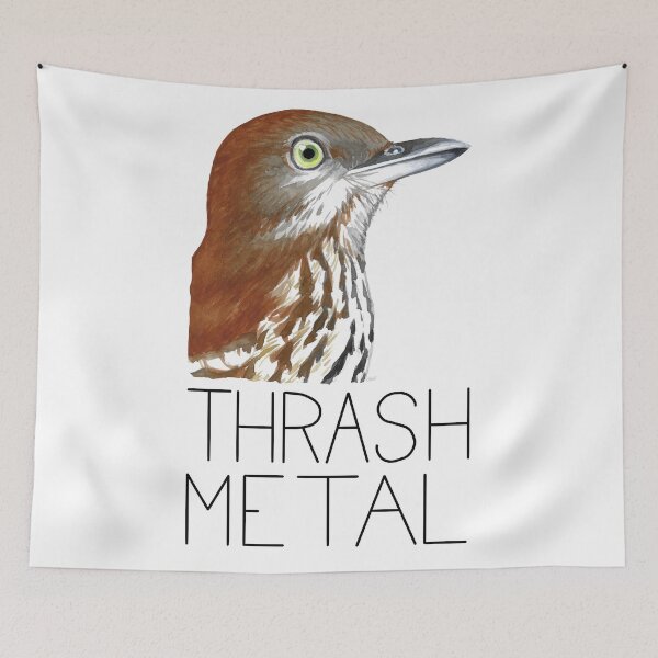 Item preview, Thrash Metal (Brown Thrasher) designed and sold by LauraWolfArtist.