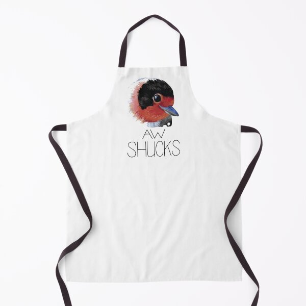 Item preview, Aw Shucks (Red-faced Warbler) designed and sold by LauraWolfArtist.