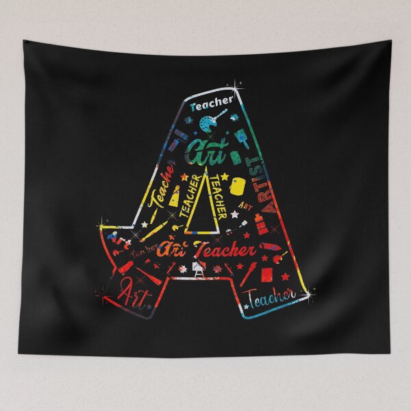 Item preview, A Is For Art Teacher Lover Tie Dye designed and sold by MoMasry.