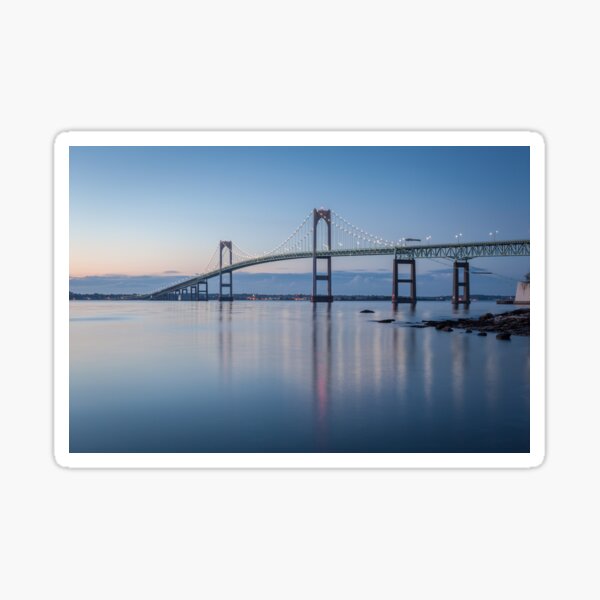 Item preview, Newport Bridge at Morning Blue Twilight designed and sold by Joshua McDonough.