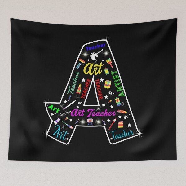Item preview, A Is For Art Teacher Lover Tie Dye designed and sold by MoMasry.