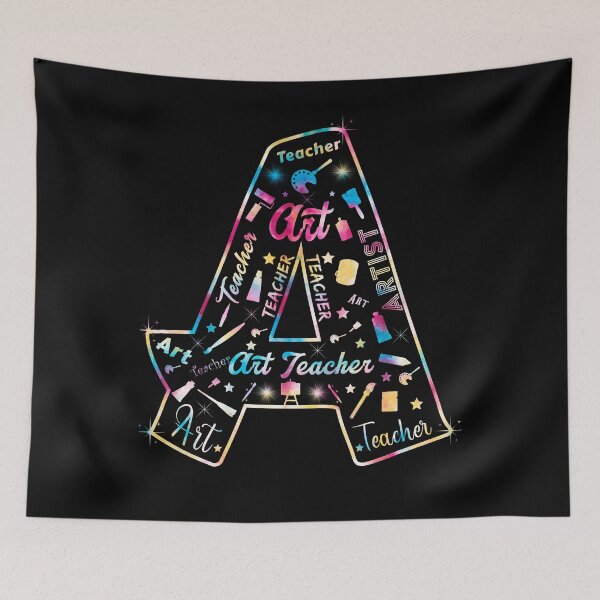 Item preview, A Is For Art Teacher Lover Tie Dye designed and sold by MoMasry.