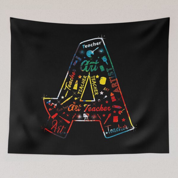 Item preview, A Is For Art Teacher Lover Tie Dye designed and sold by MoMasry.