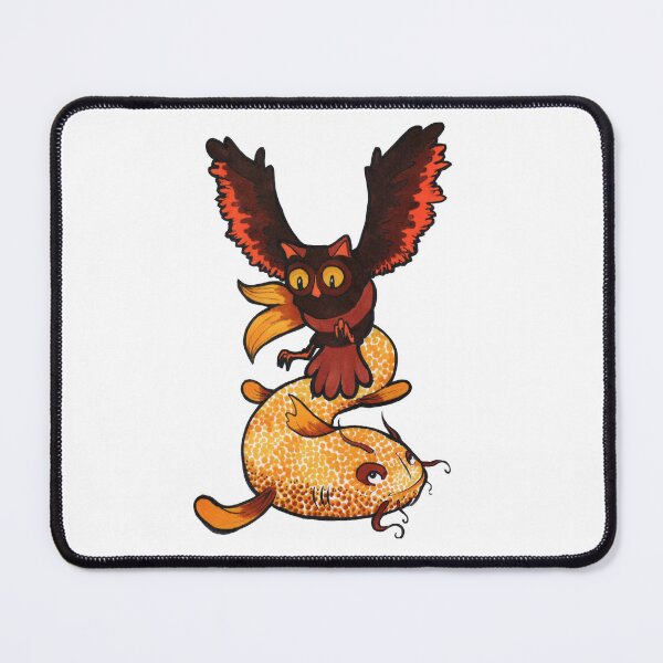 Item preview, Owl and fish designed and sold by Ambersonic96.