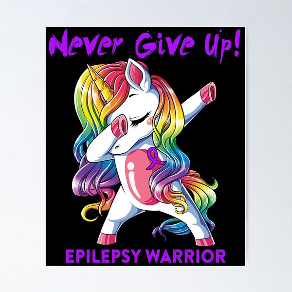 Item preview, Epilepsy Warrior - Never Give Up! - Support Epilepsy Warrior Gifts designed and sold by whlrcheryl.