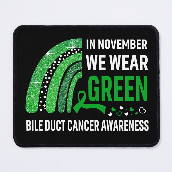 Item preview, Rainbow In November We Wear Green Bile Duct Cancer Awareness designed and sold by Mnrshirley.