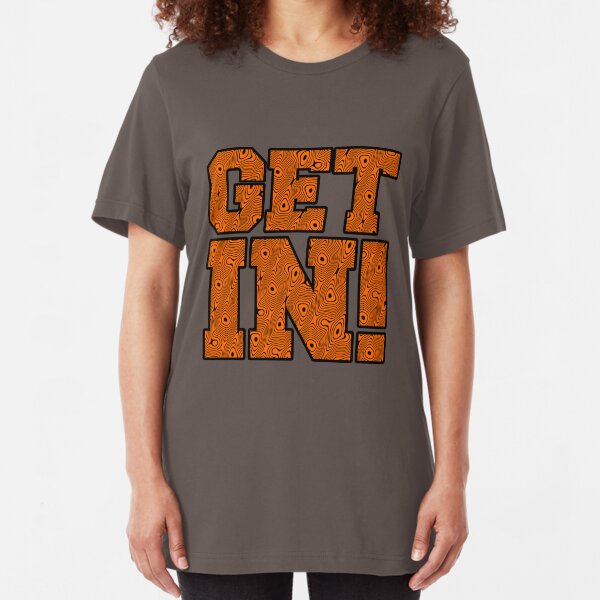 Get In! Tiger Stripe Swirl Slim Fit T-Shirt