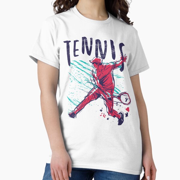Item preview, Tennis player design with grunge effect designed and sold by Rob-Son.
