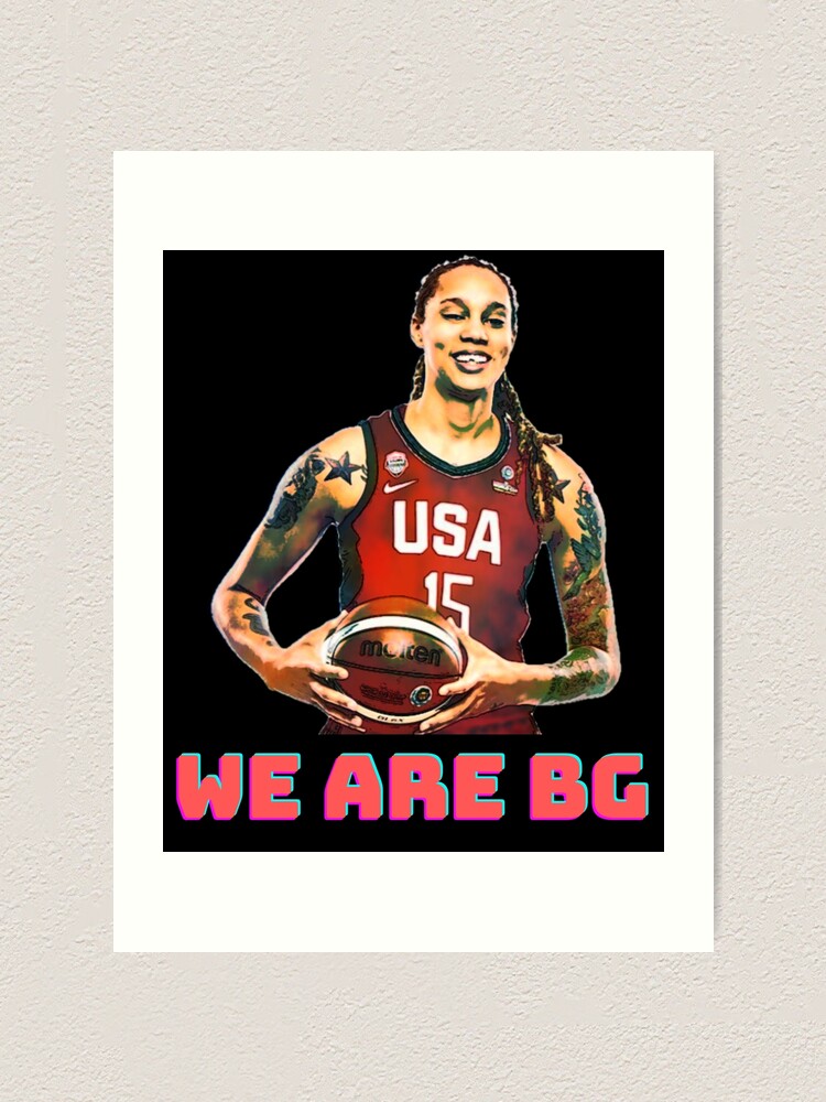 “Brittney Griner, free Brittney Griner, free BG” Art Print for Sale by