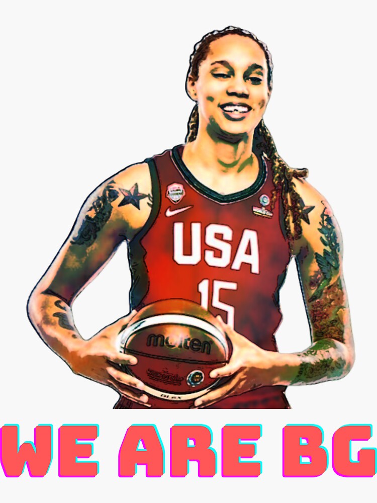 “Brittney Griner, free Brittney Griner, free BG” Sticker for Sale by