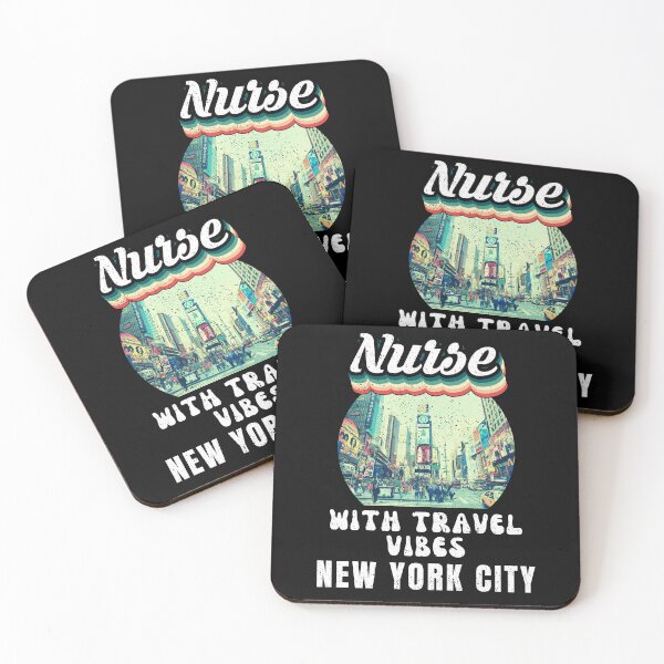 Item preview, Nurse With Travel Vibes New York City Time Square designed and sold by TeevesROCTees.