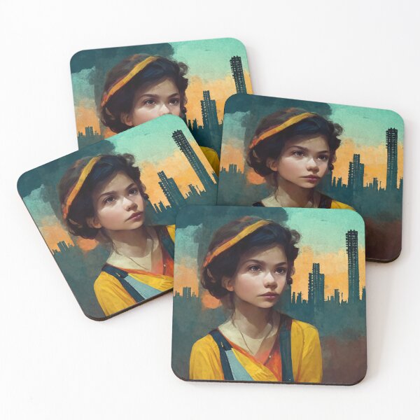 Item preview, Girl with building in the background. designed and sold by Vimpace.