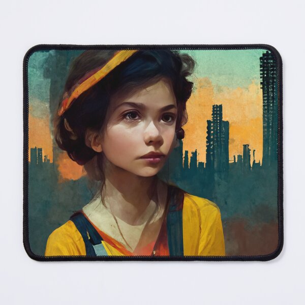 Item preview, Girl with building in the background. designed and sold by Vimpace.