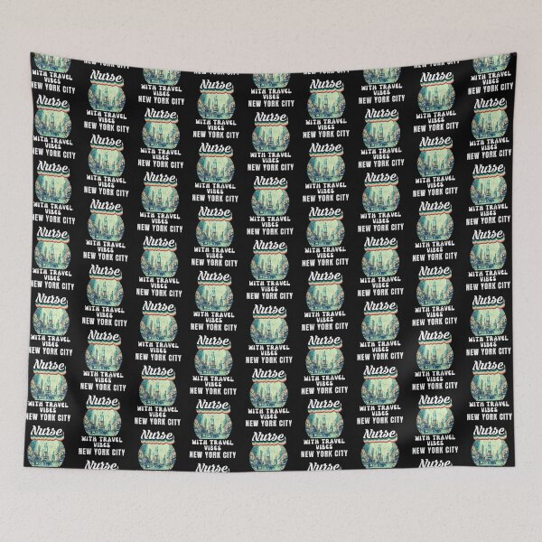 Item preview, Nurse With Travel Vibes New York City Time Square designed and sold by TeevesROCTees.