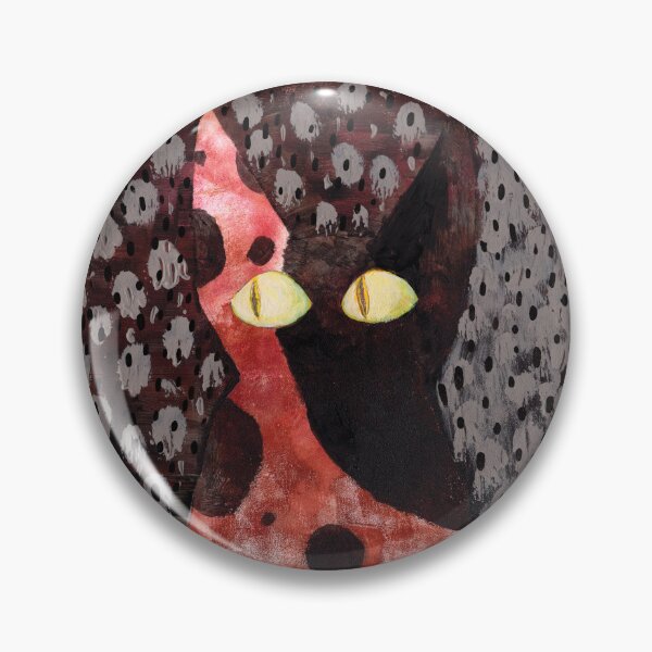 Item preview, Folksy black cat designed and sold by Wondroustrange.