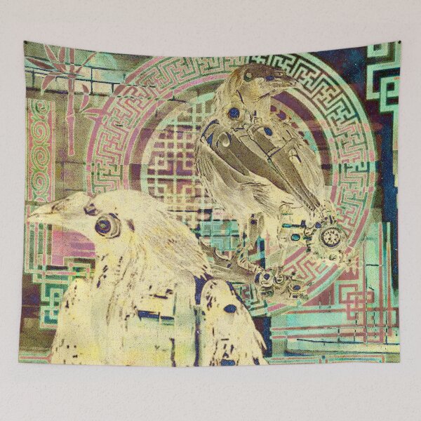 Item preview, Huginn and Muninn go on a Chinese Cyberpunk Adventure designed and sold by Kayrosis.