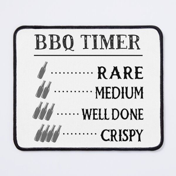Item preview, Dads BBQ Timer, Funny Beer Drinking Smoke Meat BBQ Party design designed and sold by Merchking1.