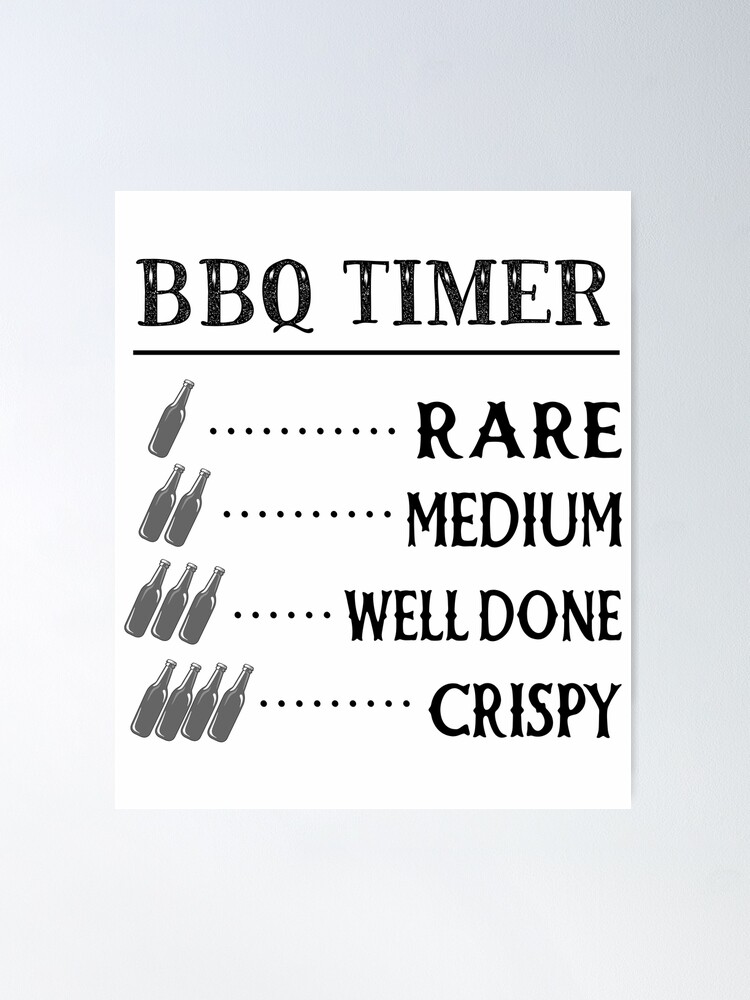 Grill Masters Bbq Timer Rare Medium Well Done Crispy Blackened