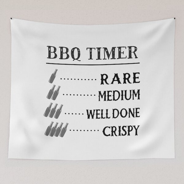 Item preview, Dads BBQ Timer, Funny Beer Drinking Smoke Meat BBQ Party design designed and sold by Merchking1.