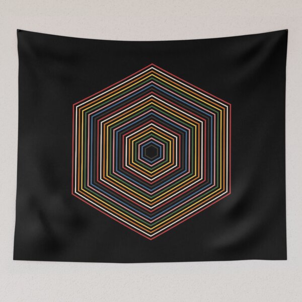Item preview, Retro Hex Lines designed and sold by Texterns.