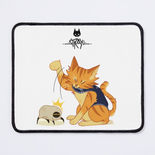 Cat Mouse Meme, Rubber Desktop Mat, Floppa Mouse Pad, Rubber Mouse Pad