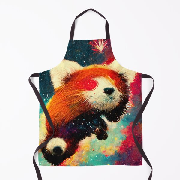 Item preview, Red Panda Abstract Space Design designed and sold by MythicPrompts.