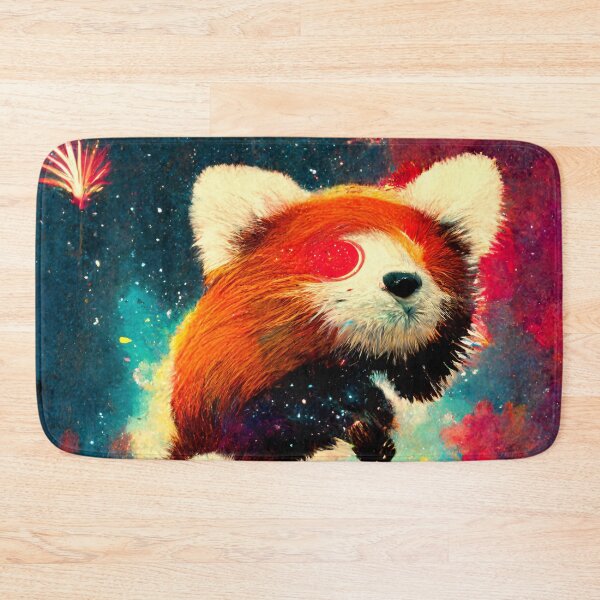 Item preview, Red Panda Abstract Space Design designed and sold by MythicPrompts.