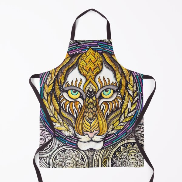 Item preview, Cosmic Tiger In Mandala designed and sold by mayescol.